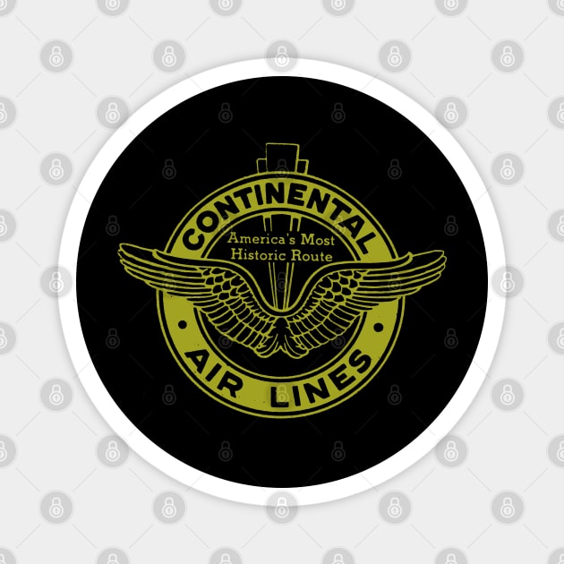 Continental Airlines - Wings Magnet by Midcenturydave